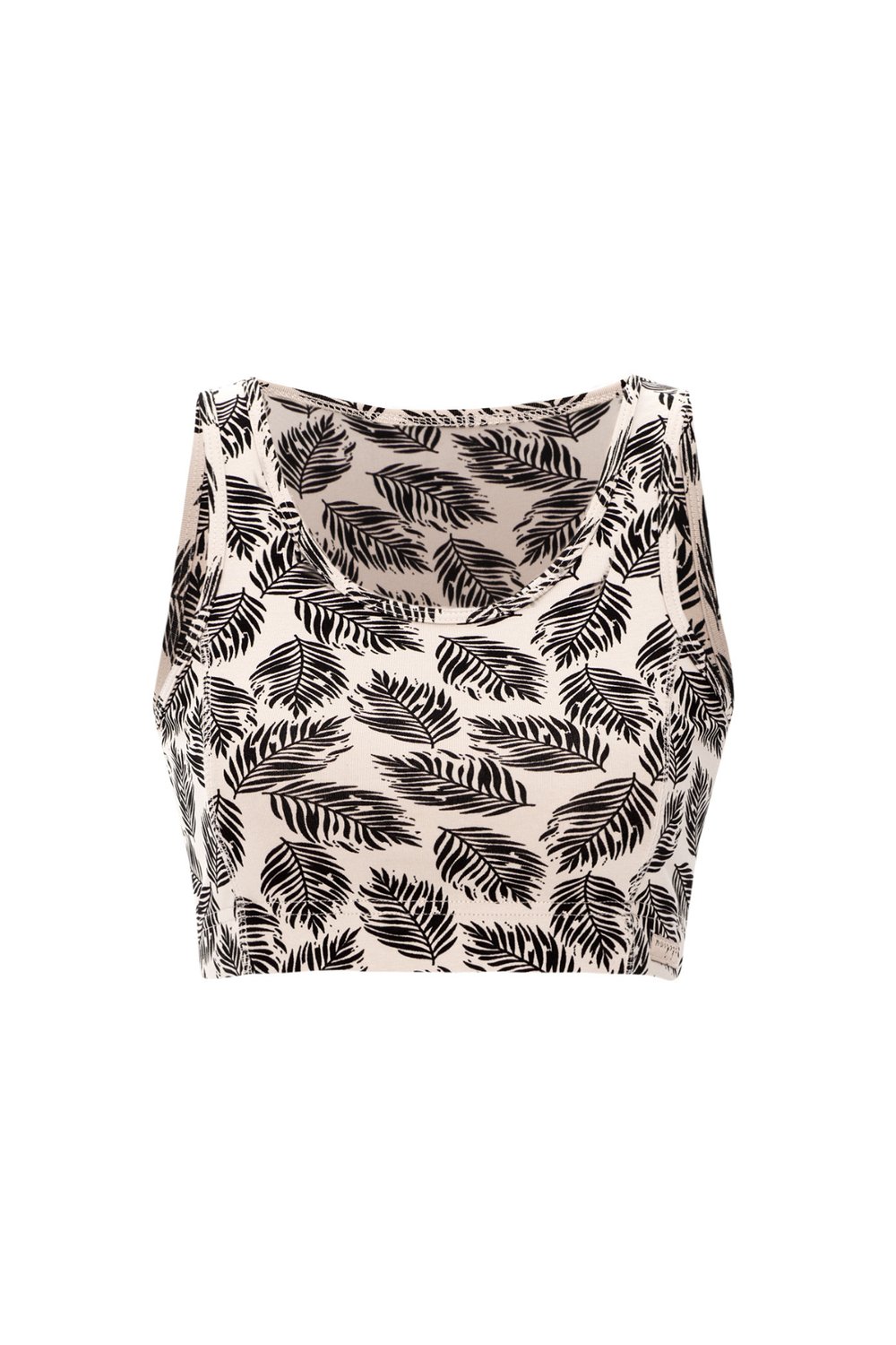 Nui Yoga Hori - Bej Organik Pamuk Spor Sütyeni