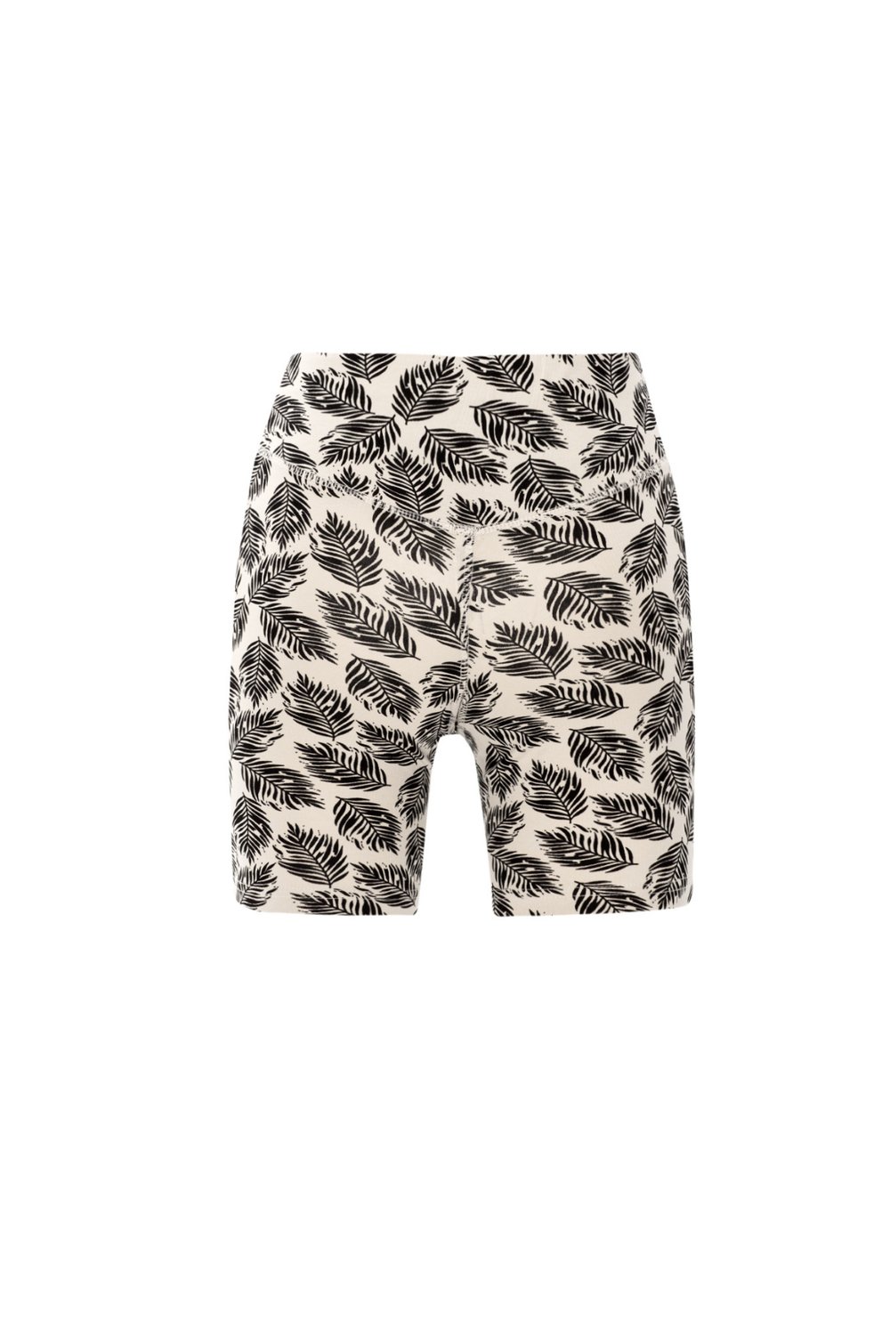 Nui Yoga Pihu - Bej Organik Pamuklu Yüksek Bel Mini Tayt