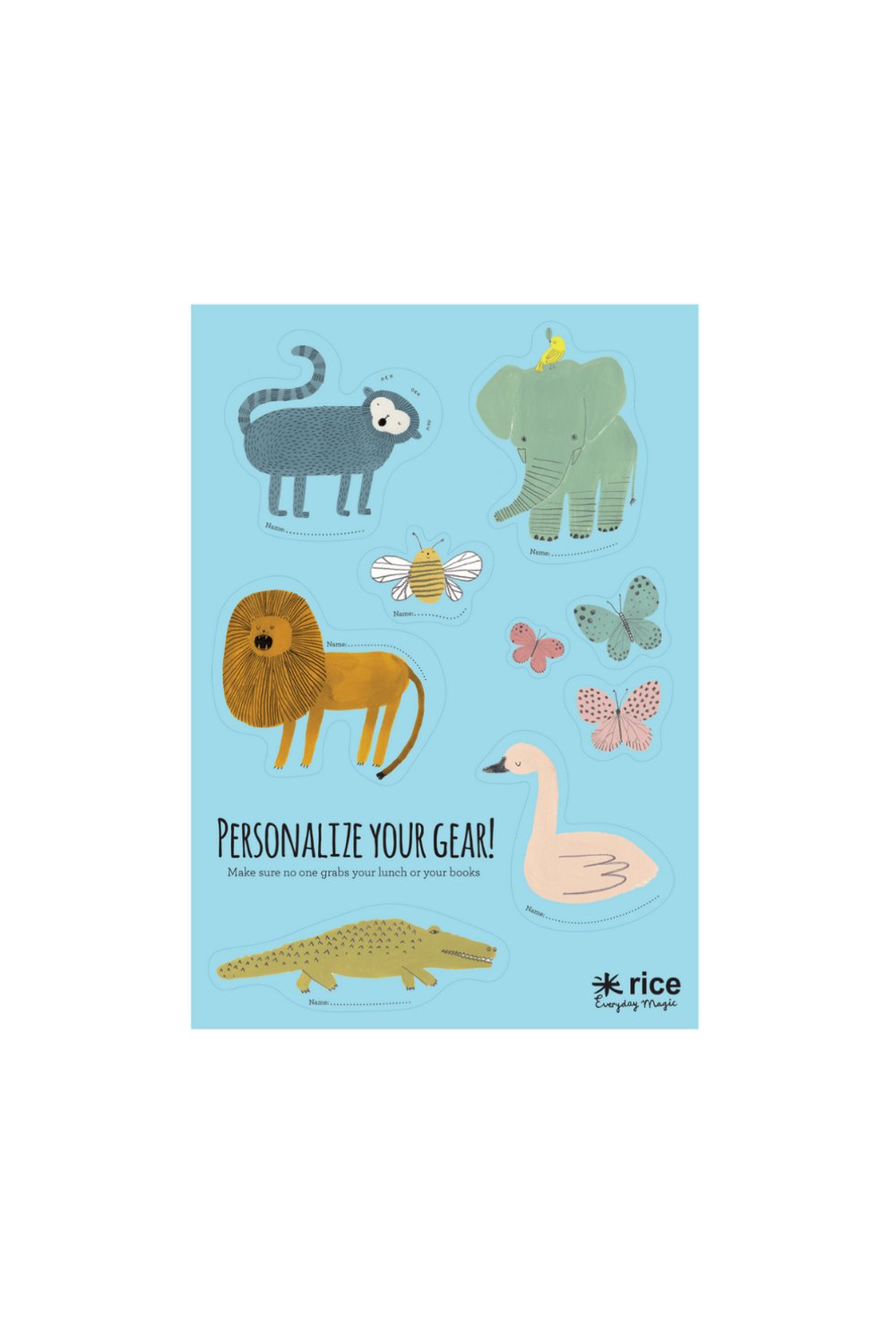 Rice Stickers - Dinazor Temalı, STICK-LUNCHG