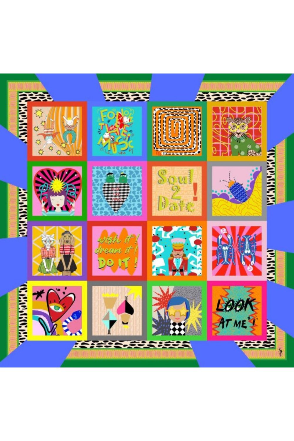Soul2Date Collage Bloom Pareo