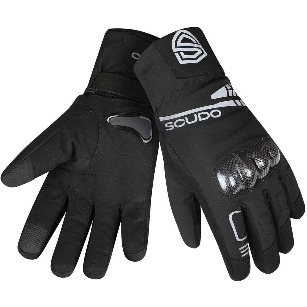 Scudo Parma WP Carbon 1 Waterproof Uzun Parmak Kışlık Motosiklet Eldiveni - CE EN 13594:2015 Sertifikalı