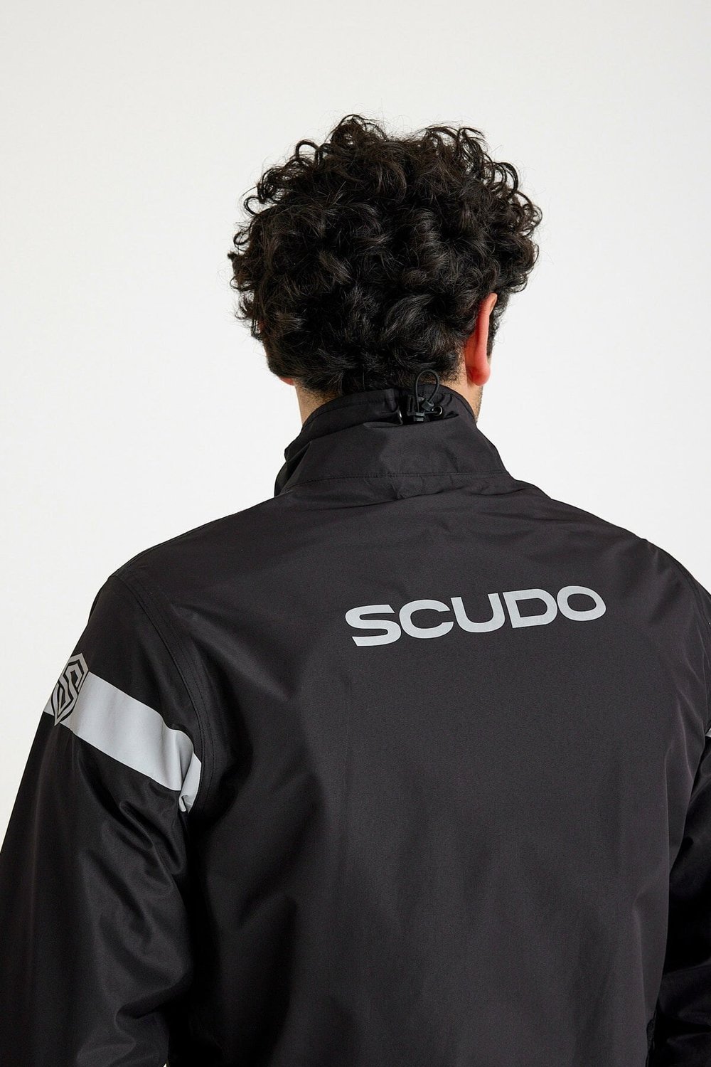 Scudo Peru Siyah Üst Motosiklet Yağmurluğu
