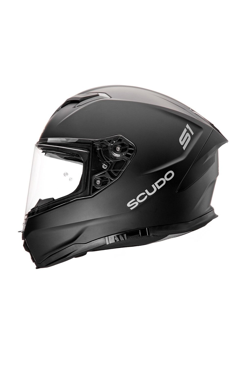 Scudo S1 Full Face Kapalı Güneş Vizörlü Motosiklet Kaskı Ece 22.06 Sertifikalı Mat Siyah