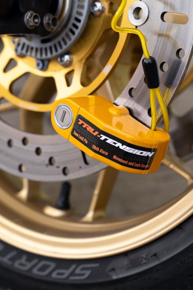 Tru-Tension M153 Motorcycle Alarm Disc Lock 110 Db Alarmlı Motosiklet Disk Kilidi