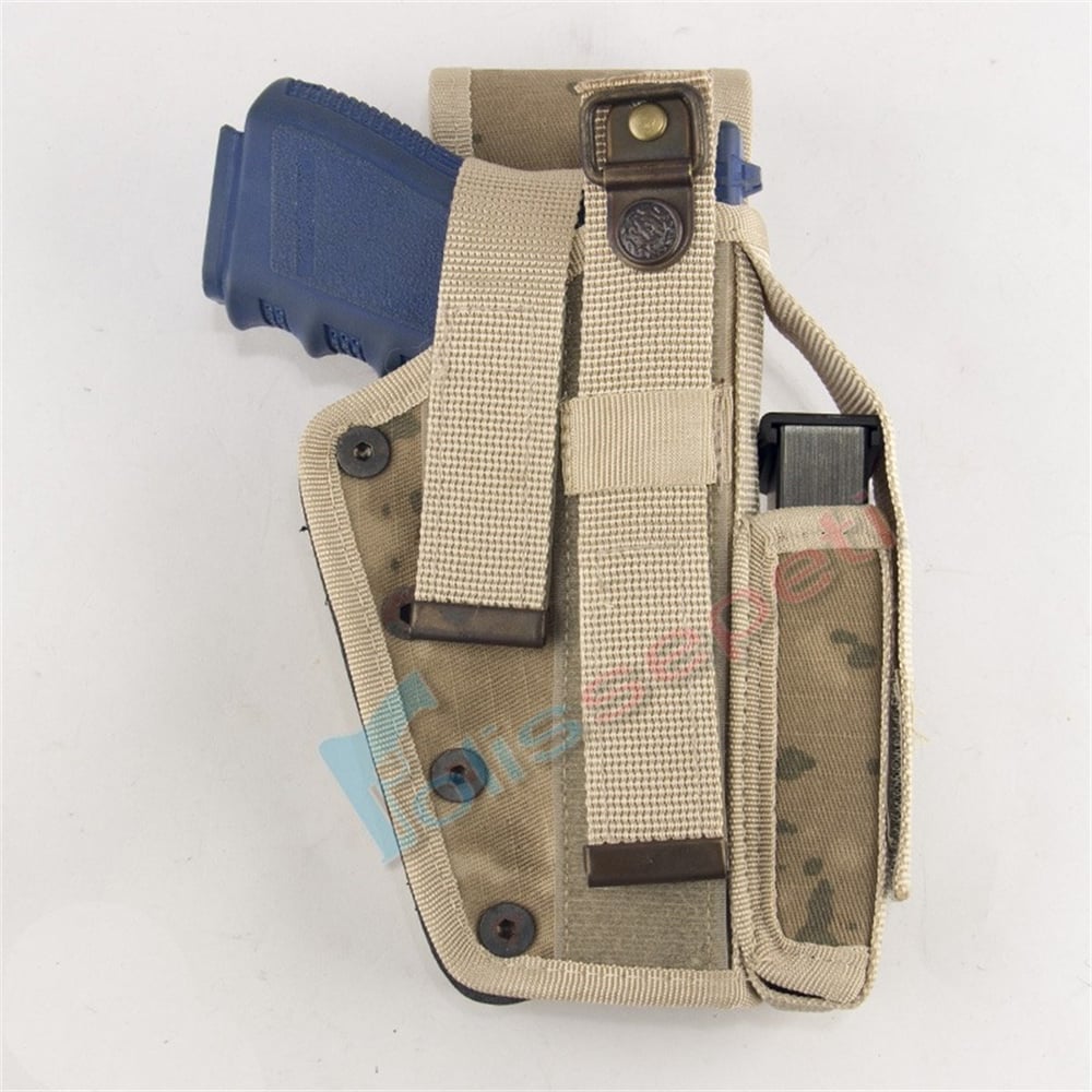 Airsoft Silah Kılıfı Universal Tüm Tabancalar İçin Dış Taşıma Önü Şarjörlü Çöl Kamuflaj