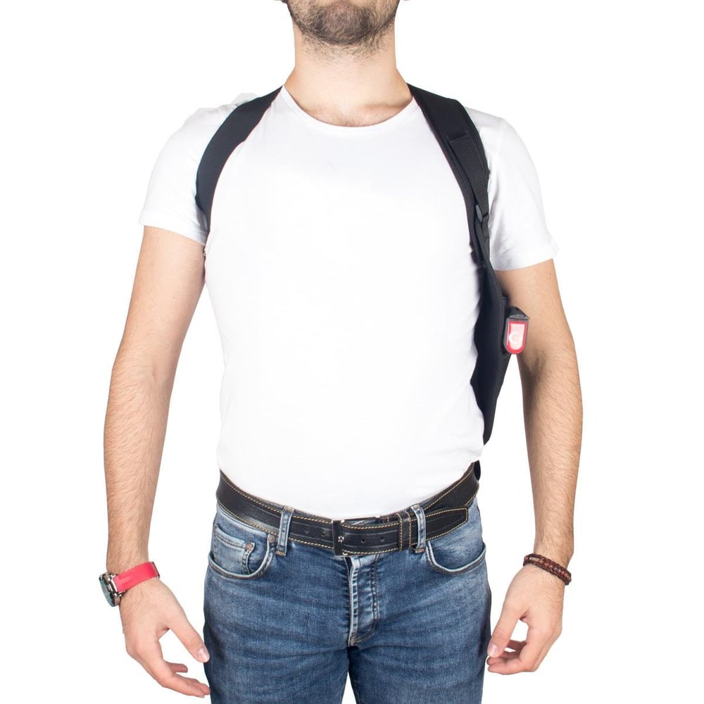 Airsoft Tabanca Kılıfı Universal Tüm Tabancalar İçin Koltukaltı Kumaş Siyah