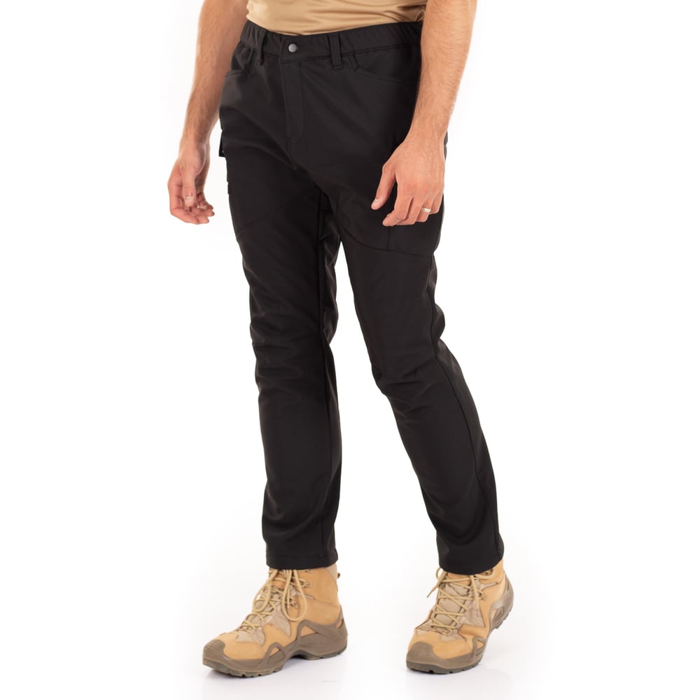 Alpha Softshell Taktik Pantolon İçi Polarlı Çok Cepli Siyah