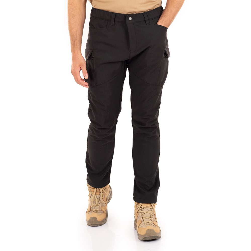Alpha Softshell Taktik Pantolon İçi Polarlı Çok Cepli Siyah