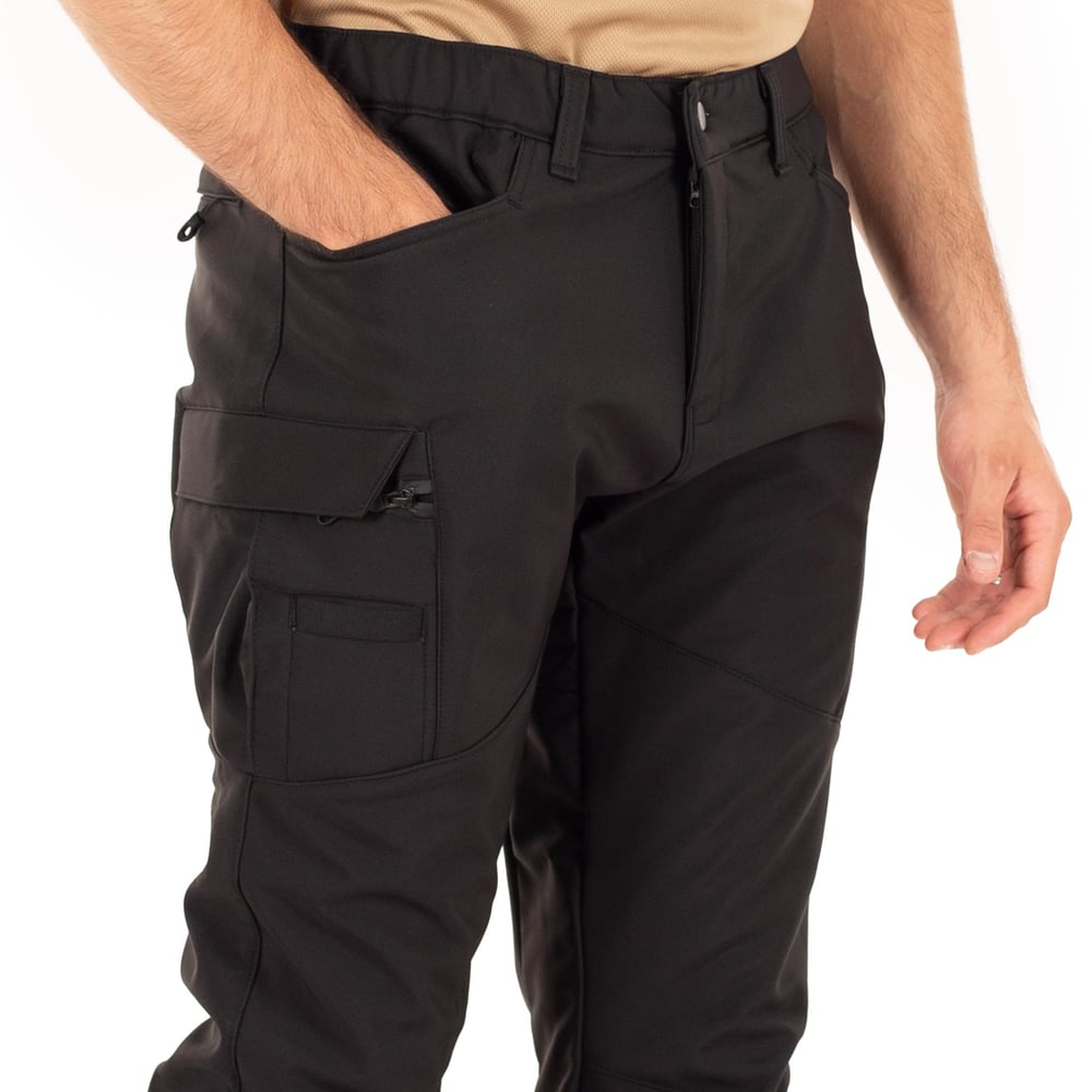 Alpha Softshell Taktik Pantolon İçi Polarlı Çok Cepli Siyah