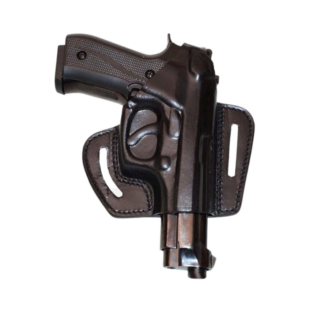 Browning 14 lü Deri Tabanca Kılıfı Siyah Baskılı Açık