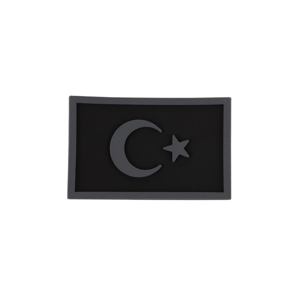 Büyük Türk Bayrağı Silikon Patch Arma