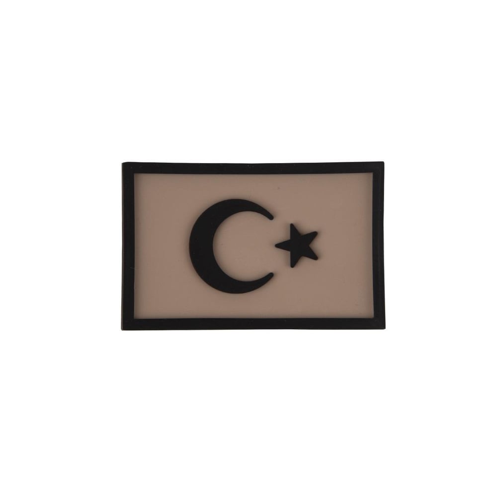 Büyük Türk Bayrağı Silikon Patch Arma