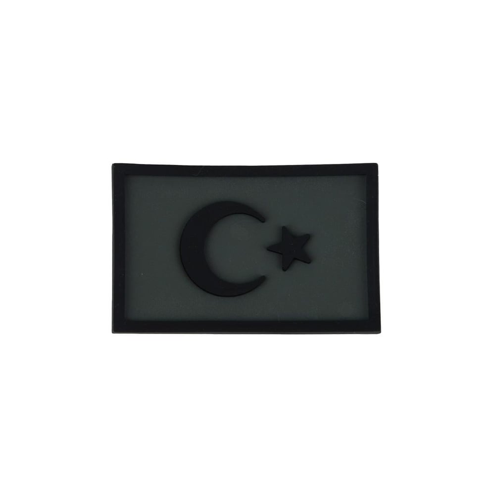 Büyük Türk Bayrağı Silikon Patch Arma