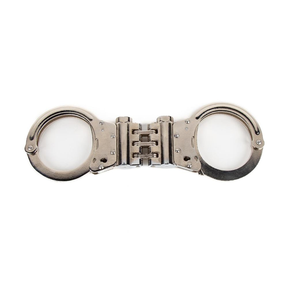 Çift Kilitli Menteşeli Orijinal Polis Kelepçesi