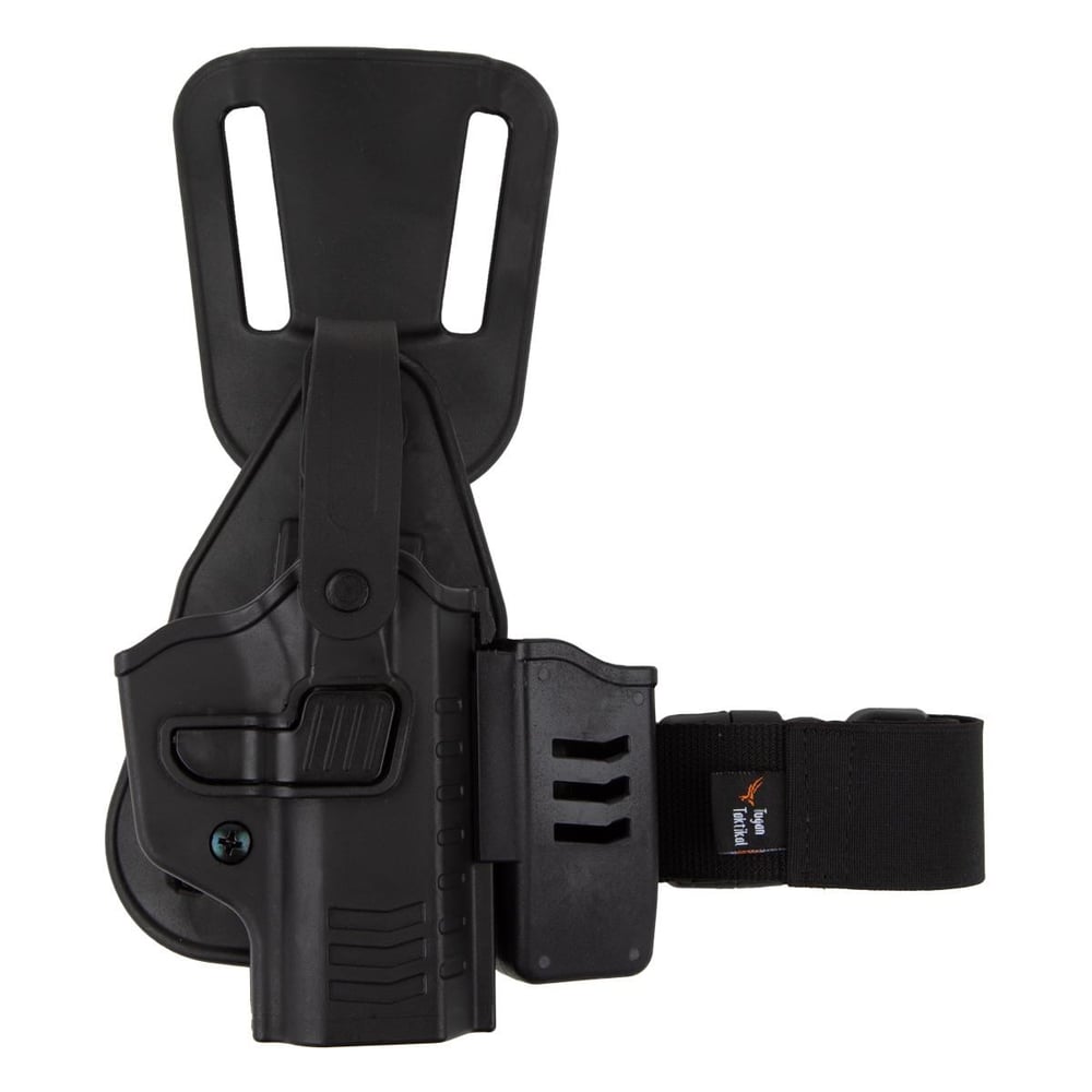 To Gun Holster CZ 75B Alçak Taşıma Tabanca Kılıfı Seviye 2 Önü Şarjörlüklü Siyah