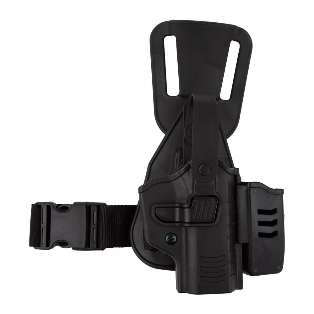 To Gun Holster CZ 75B Alçak Taşıma Tabanca Kılıfı Seviye 2 Önü Şarjörlüklü Siyah