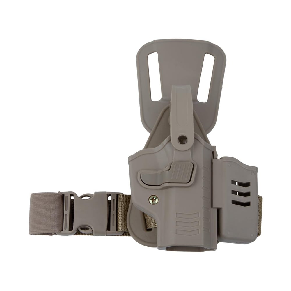 To Gun Holster Sarsılmaz K2 (9mm) Alçak Taşıma Tabanca Kılıfı Seviye 2 Önü Şarjörlüklü Çöl Rengi