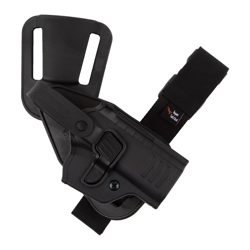 To Gun Holster Tisaş Zig 14 Alçak Taşıma Tabanca Kılıfı Seviye 2 Siyah
