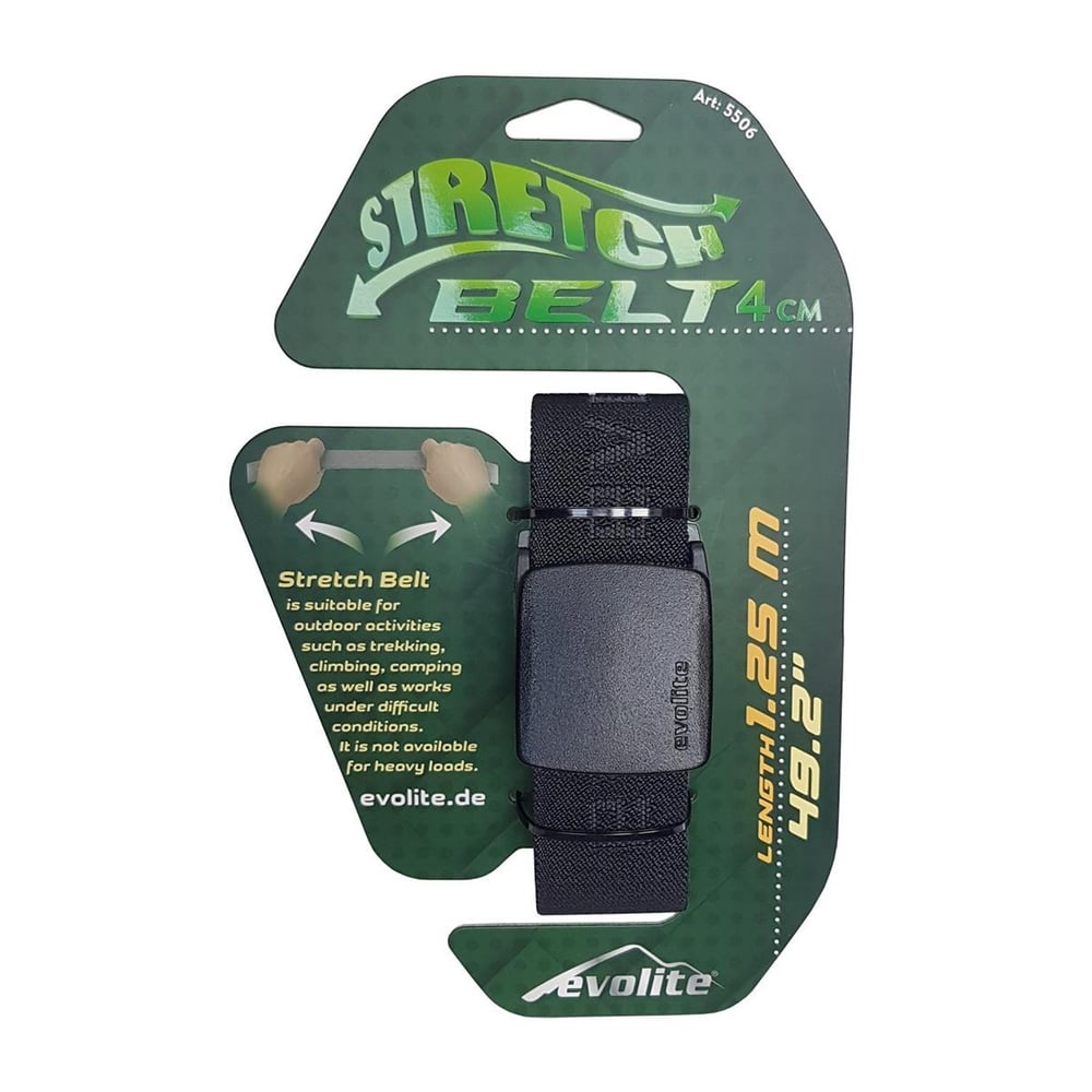 Evolite Outdoor Stretch Kemer 4cm Siyah