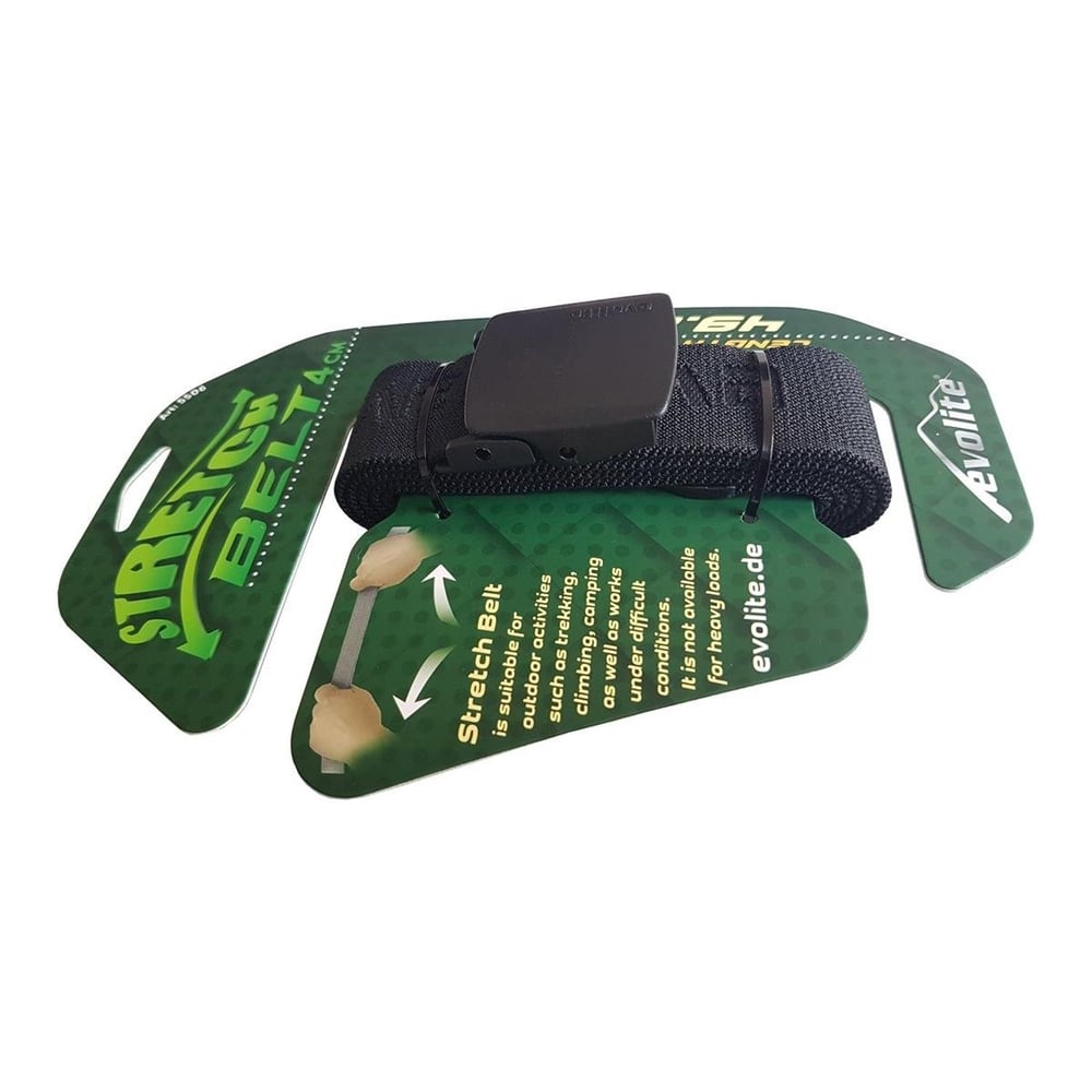 Evolite Outdoor Stretch Kemer 4cm Siyah