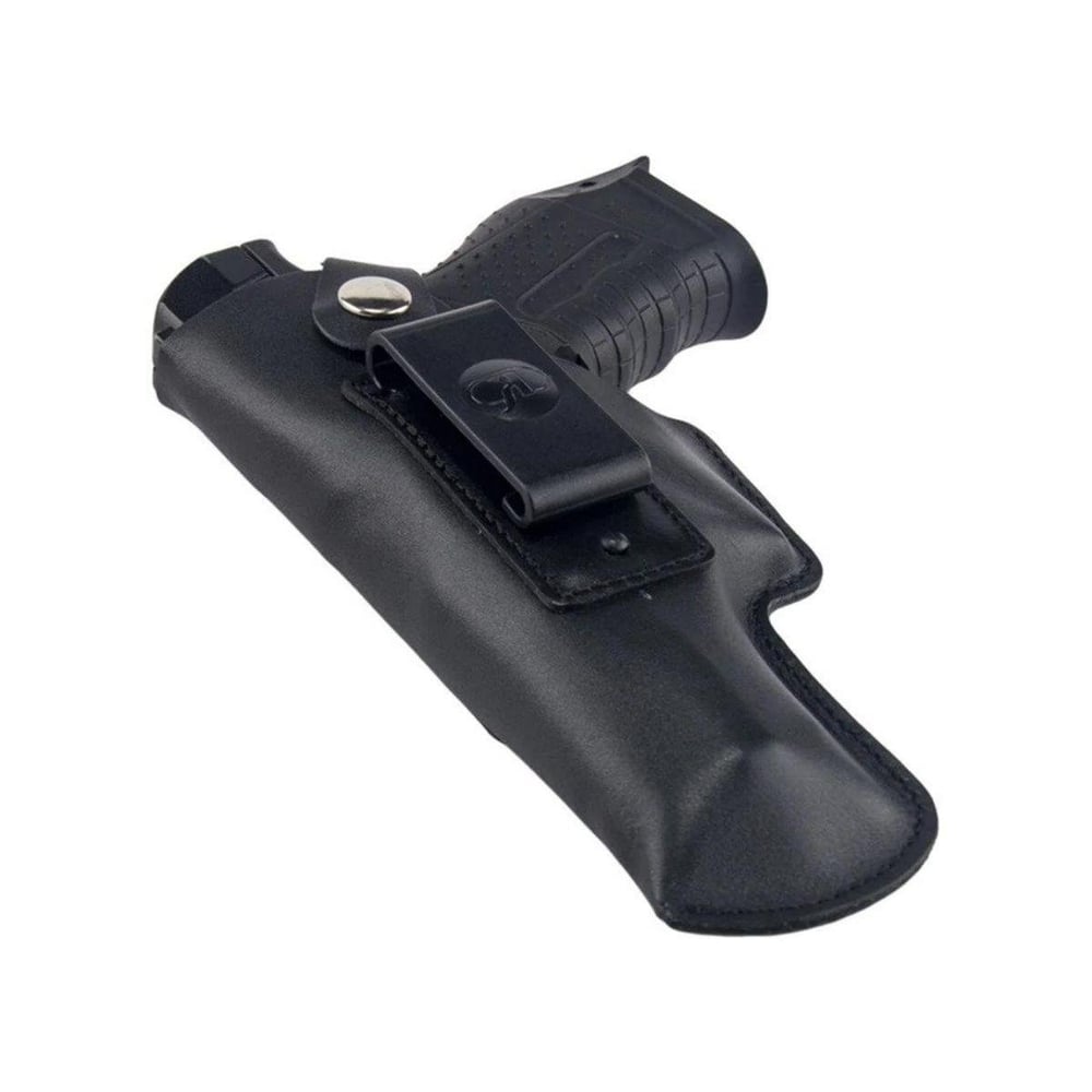 Glock Deri Tabanca İç Kılıfı Yumuşak Deri Siyah Sol El