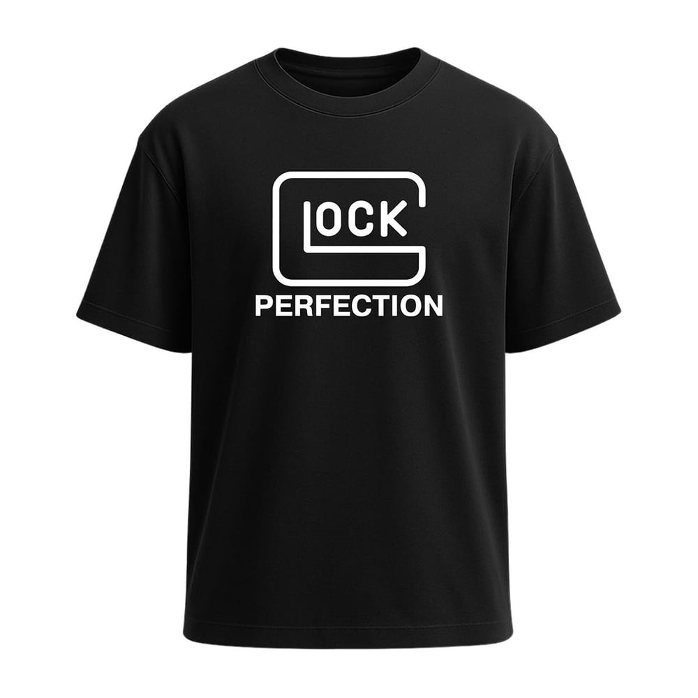 Glock Perfection Baskılı Tişört Siyah