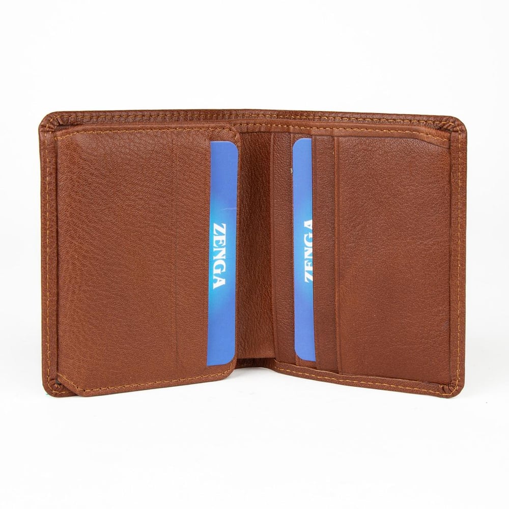 Hakiki Deri Klasik Model Mini Rozetli Jandarma Cüzdanı Taba