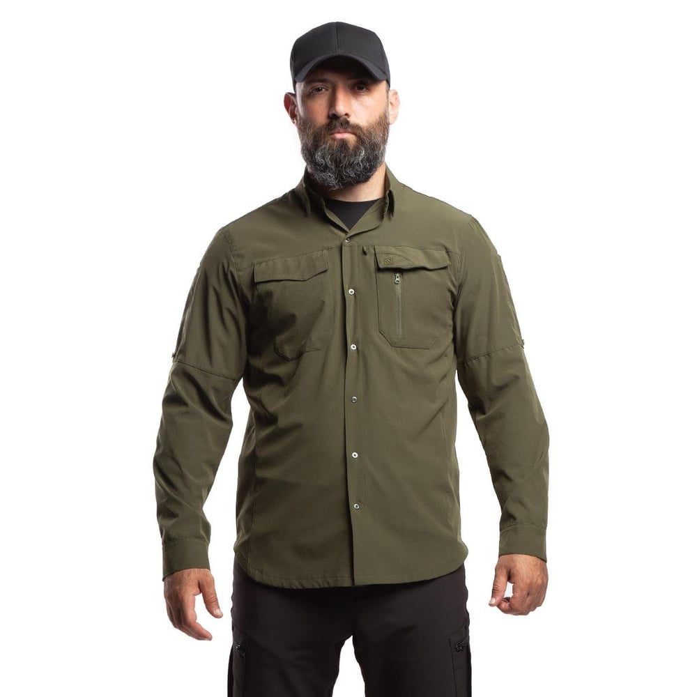 HoverGym Flexible Hafif Taktik Gömlek - Haki