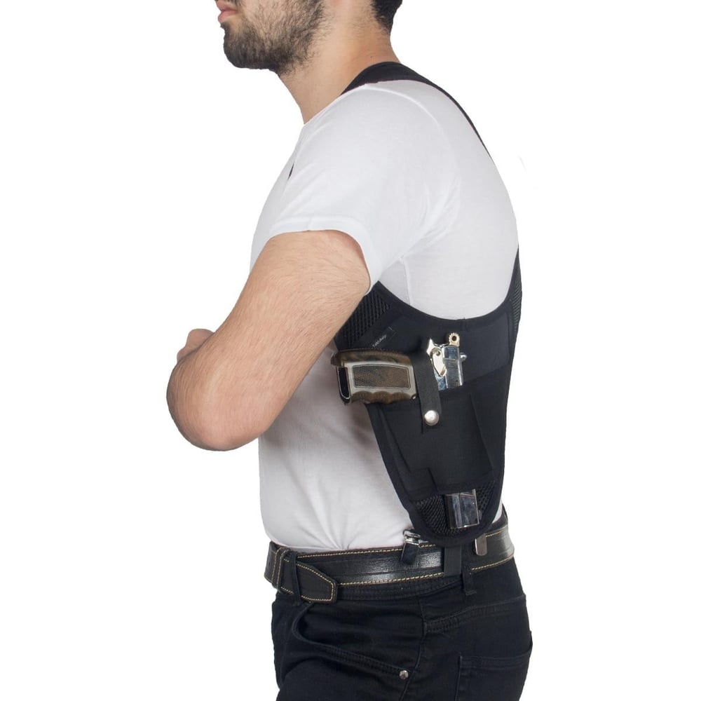 Neopren Koltuk Altı Tabanca Kılıfı Klipsli Model Siyah