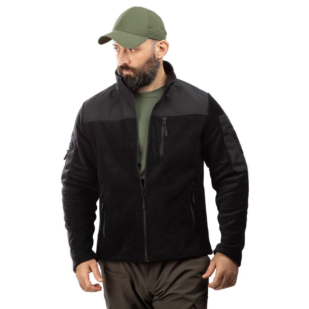 Hovergym Softshell Garnili Taktik Outdoor Polar-Siyah