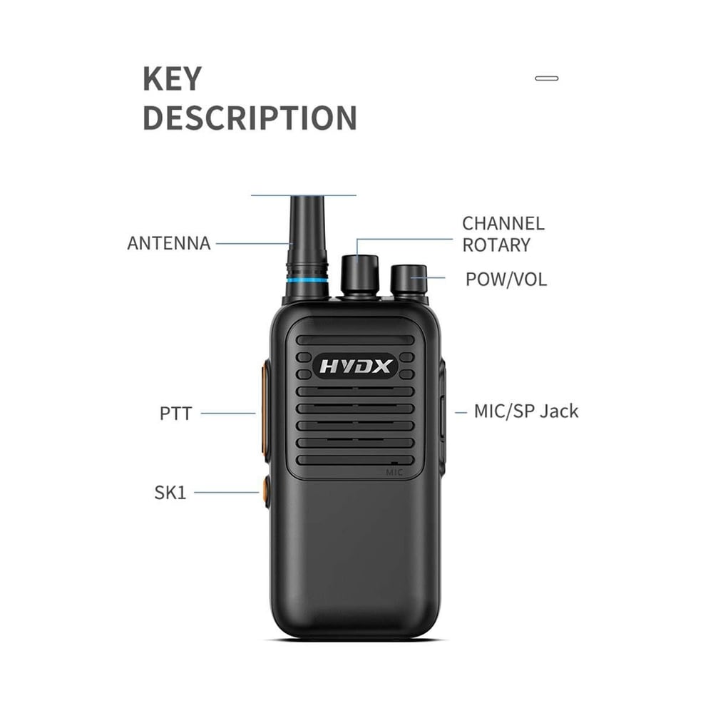 HYDX H5 Pro 5W UHF El Telsizi