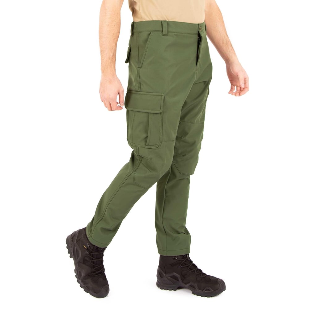 İçi Polarlı Su Geçirmez Softshell Taktik Pantolon -Haki 