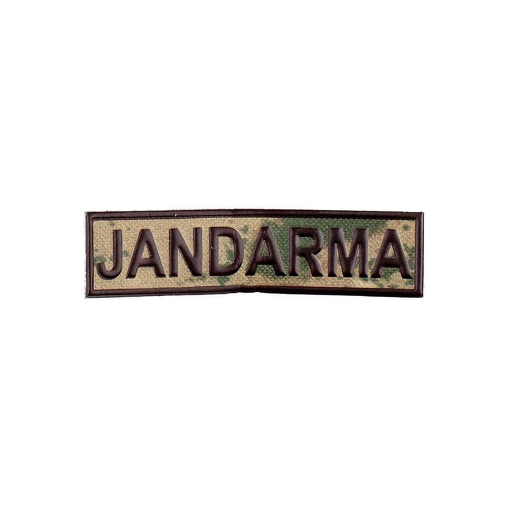 Jandarma Kamuflaj Göğüs Yazısı Yeni Nesil 3 Boyutlu Plastik