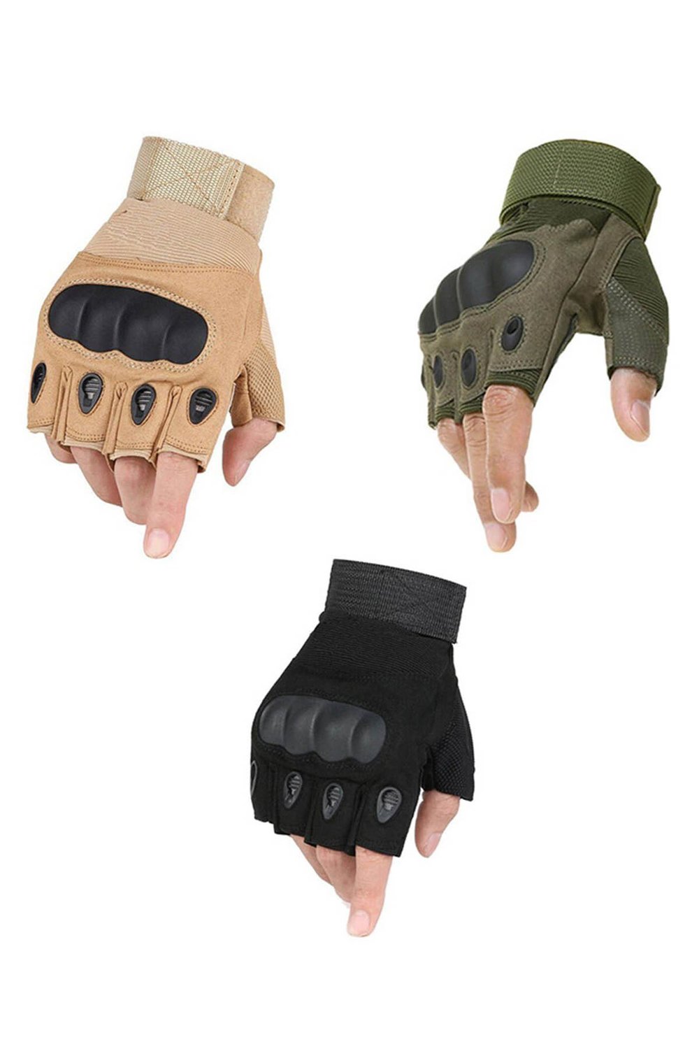 Korumalı Taktik Eldiven Yarım Boy