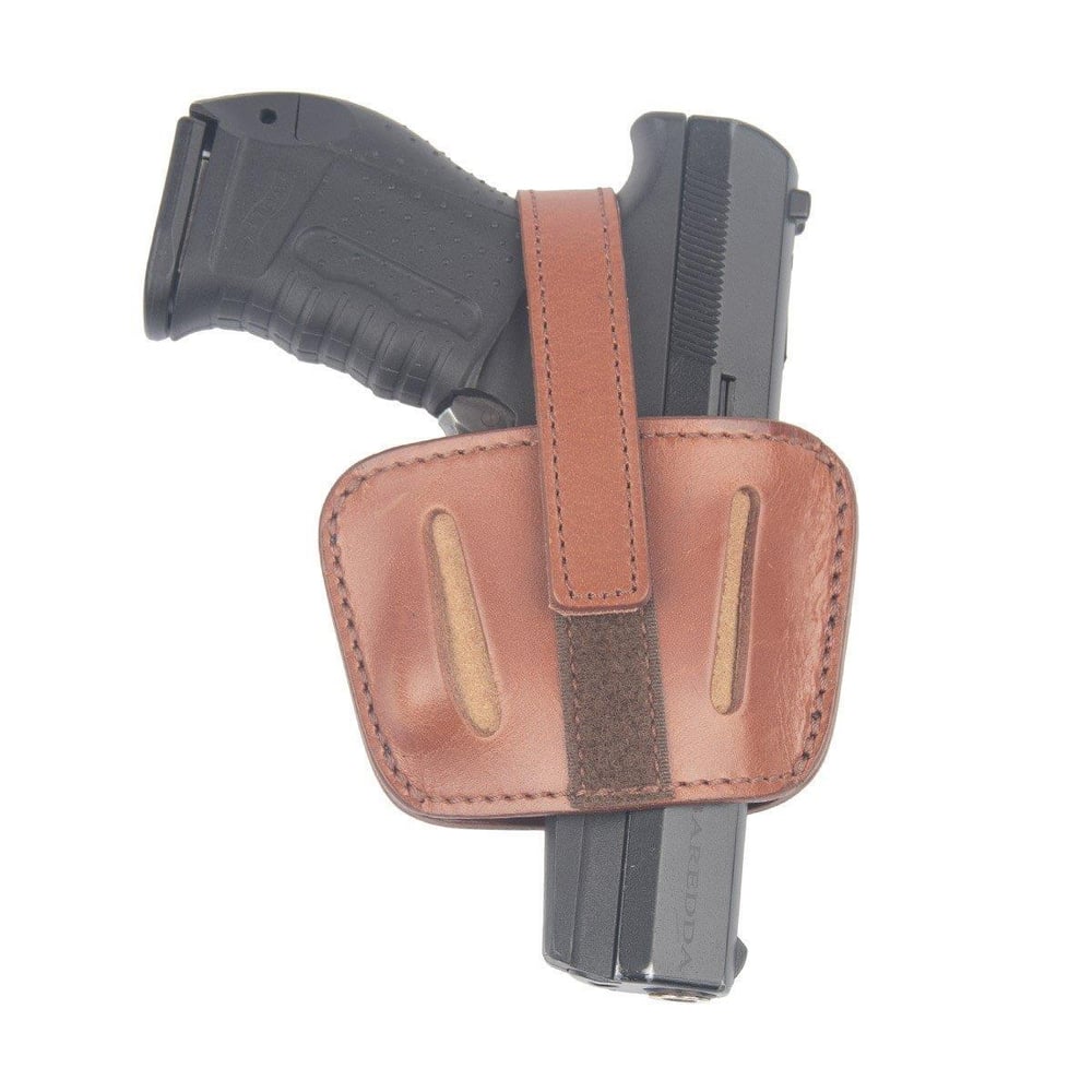 Kurusıkı Tabanca Kılıfı Universal Model Atkılı Mini Kılıf Taba