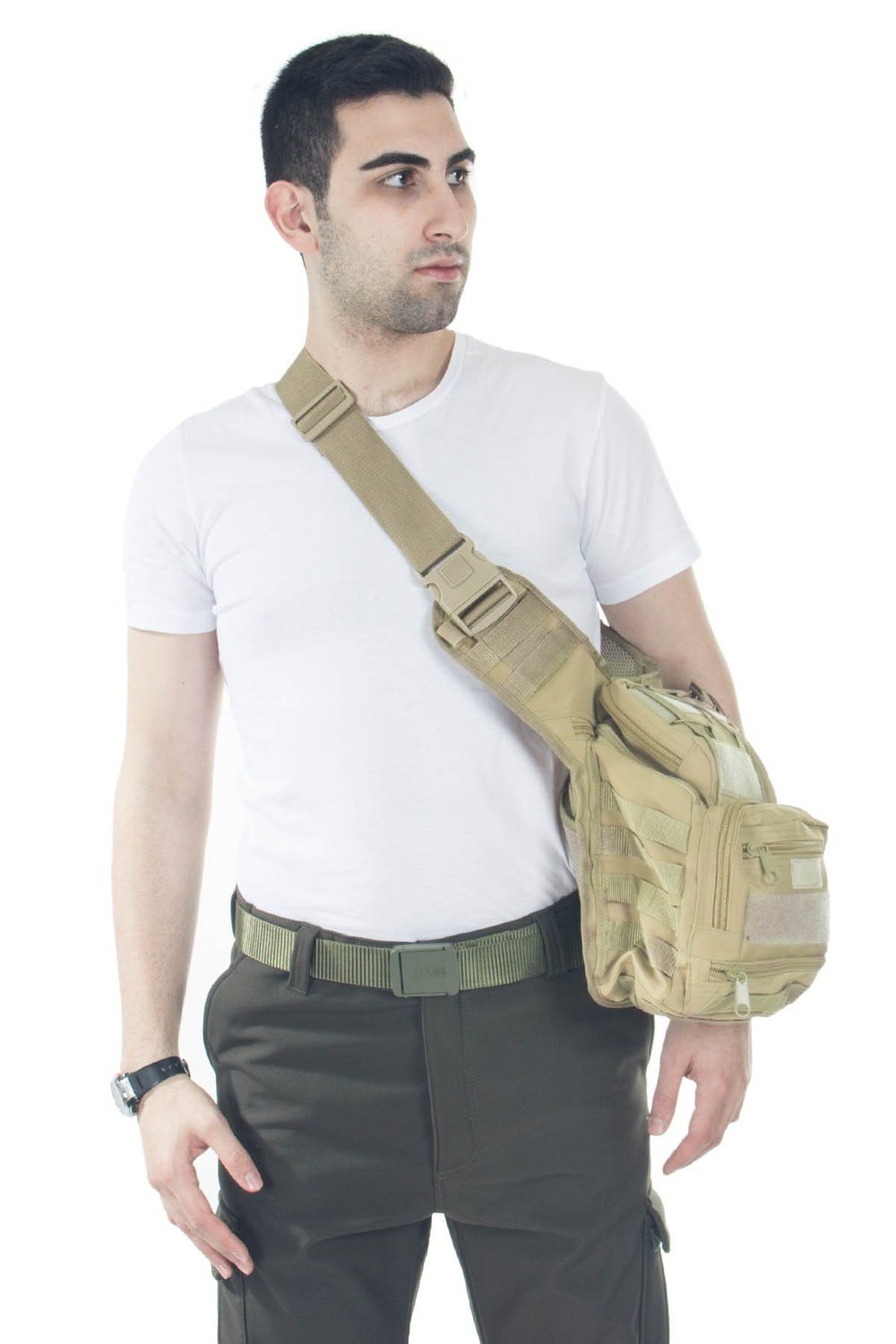 Mıl-Tec Cordura Çok Fonksiyonlu Çöl Rengi Omuz Çantası