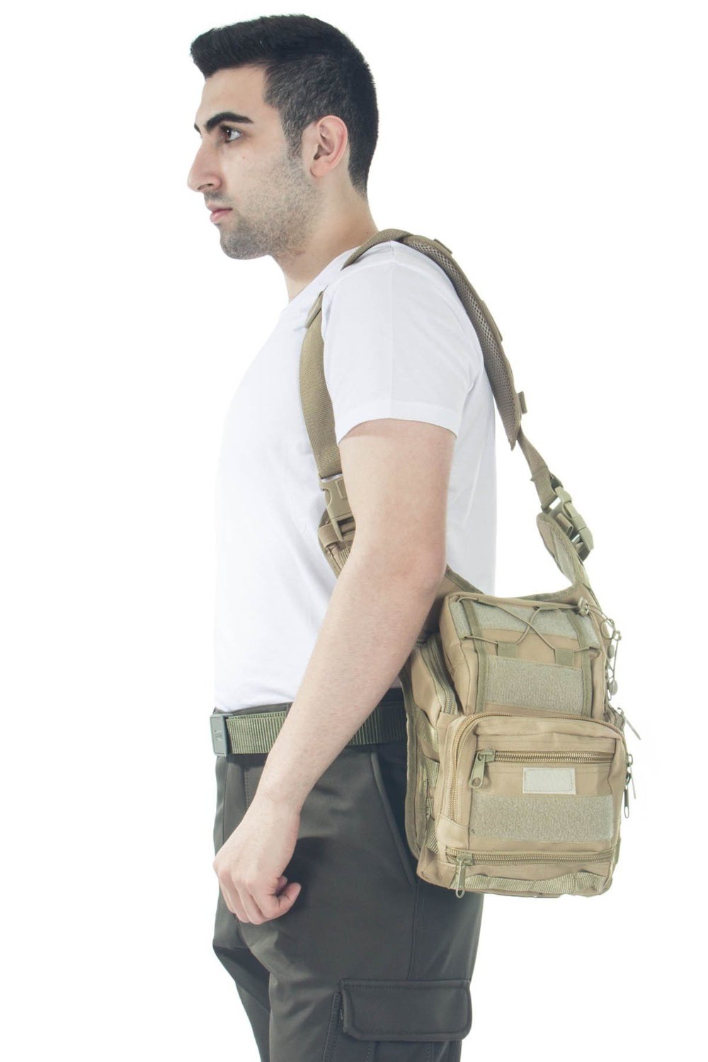 Mıl-Tec Cordura Çok Fonksiyonlu Çöl Rengi Omuz Çantası