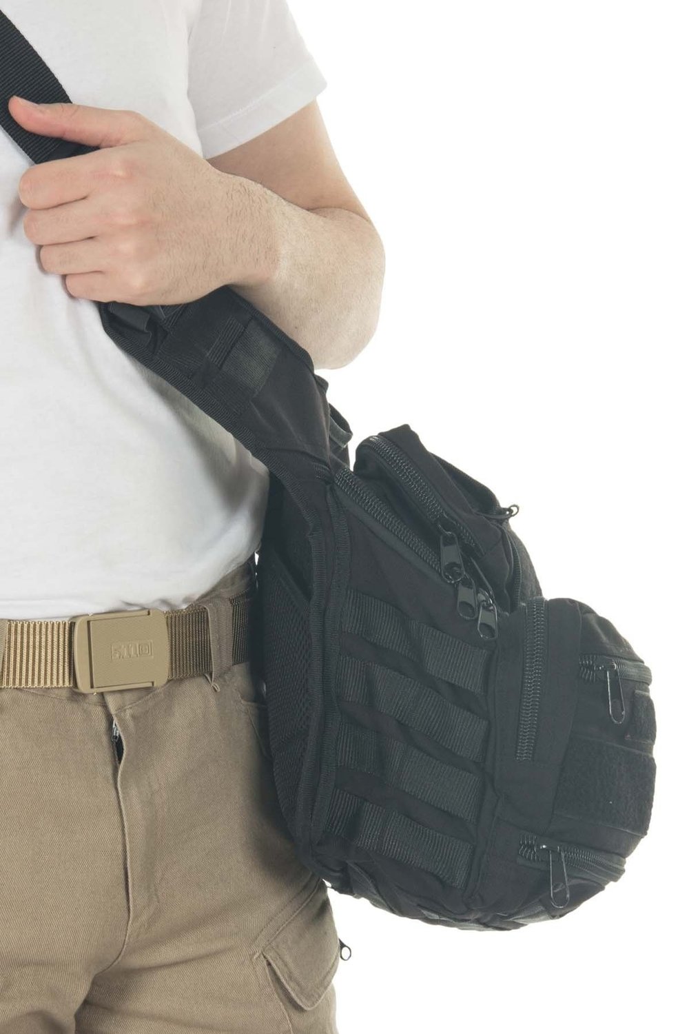 Mıl-Tec Cordura Çok Fonksiyonlu Siyah Omuz Çantası