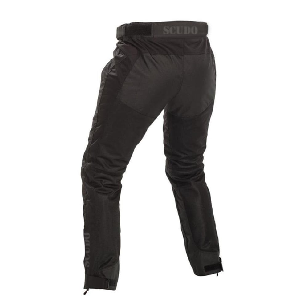 Milano Yazlık Korumalı Motosiklet Pantolonu Siyah