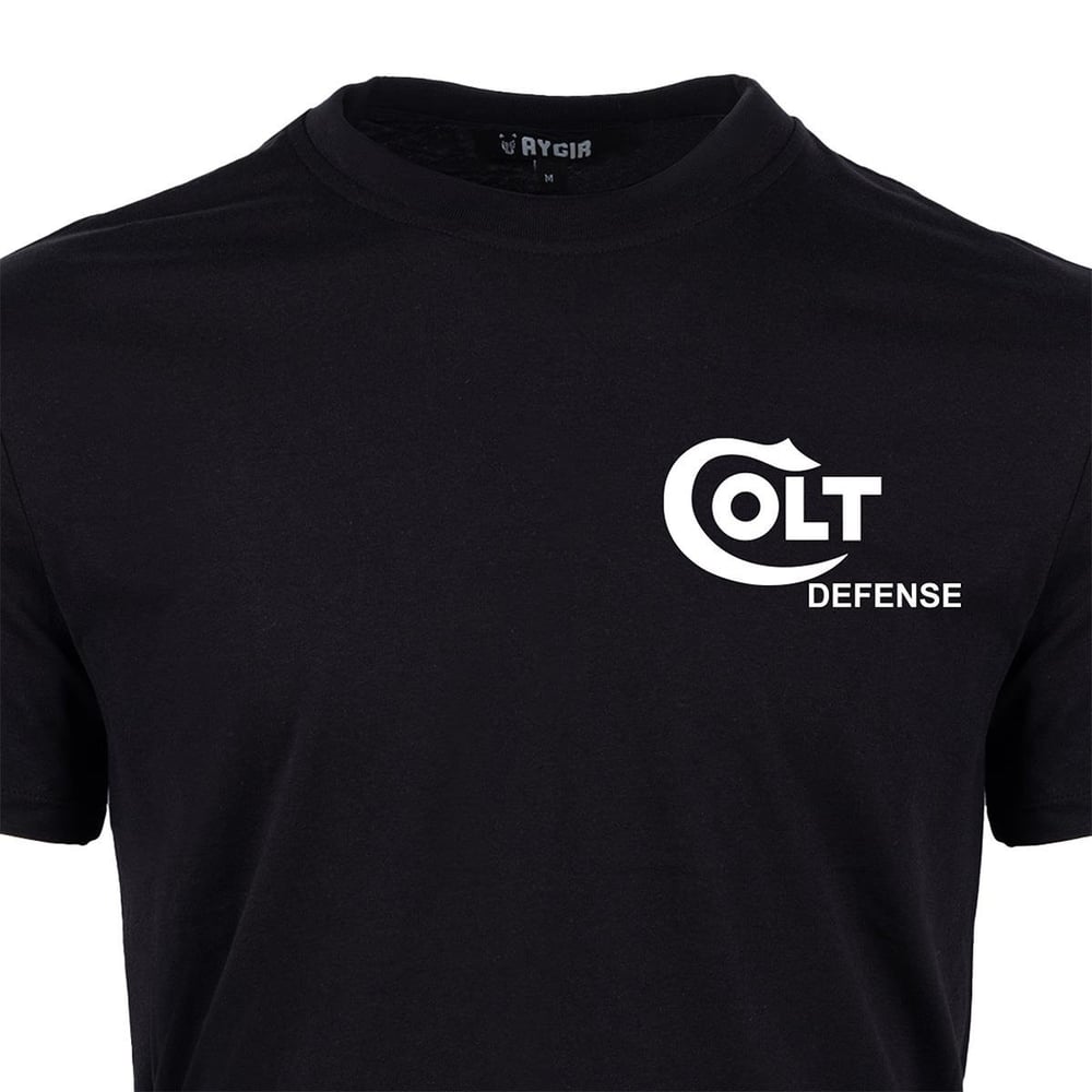 Mini Colt Defense Baskılı Tişört Siyah