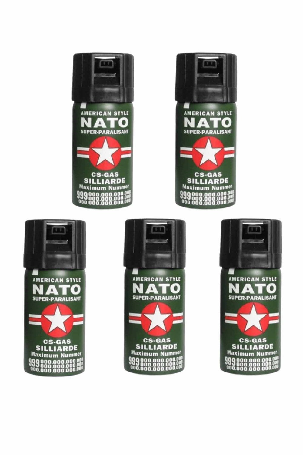 Nato Biber Gazı 40ml (Orijinal) 5 Adet