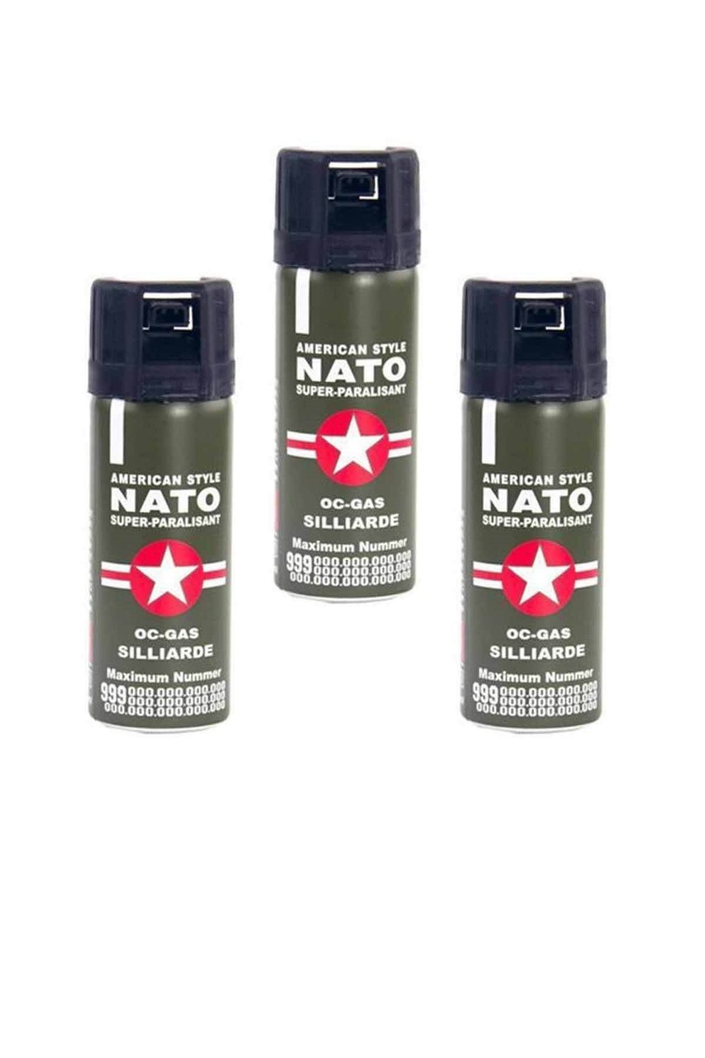 Nato Biber Gazı 50ml (Orijinal) 3 Adet