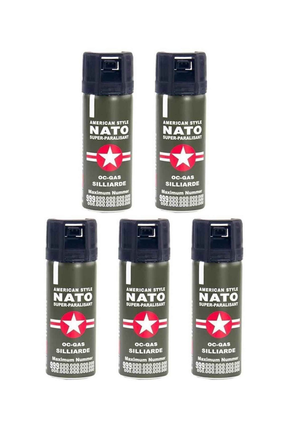 Nato Biber Gazı 50ml (Orijinal) 5 Adet