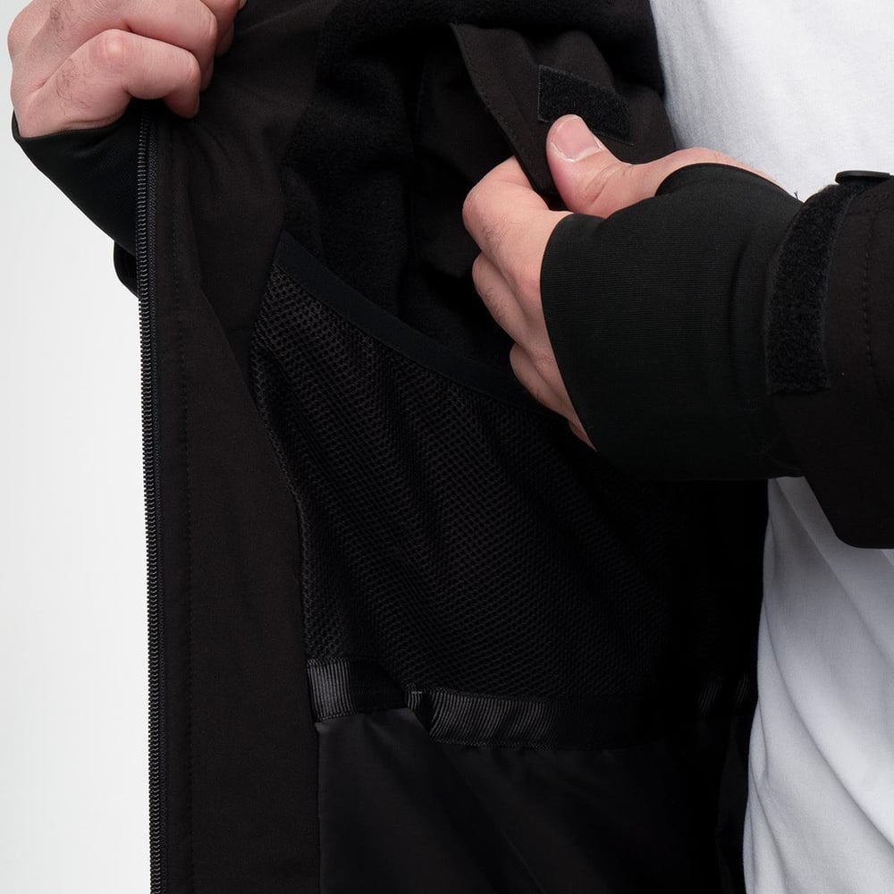 North Mountain Race Taktik Softshell Mont Kapüşonlu Siyah