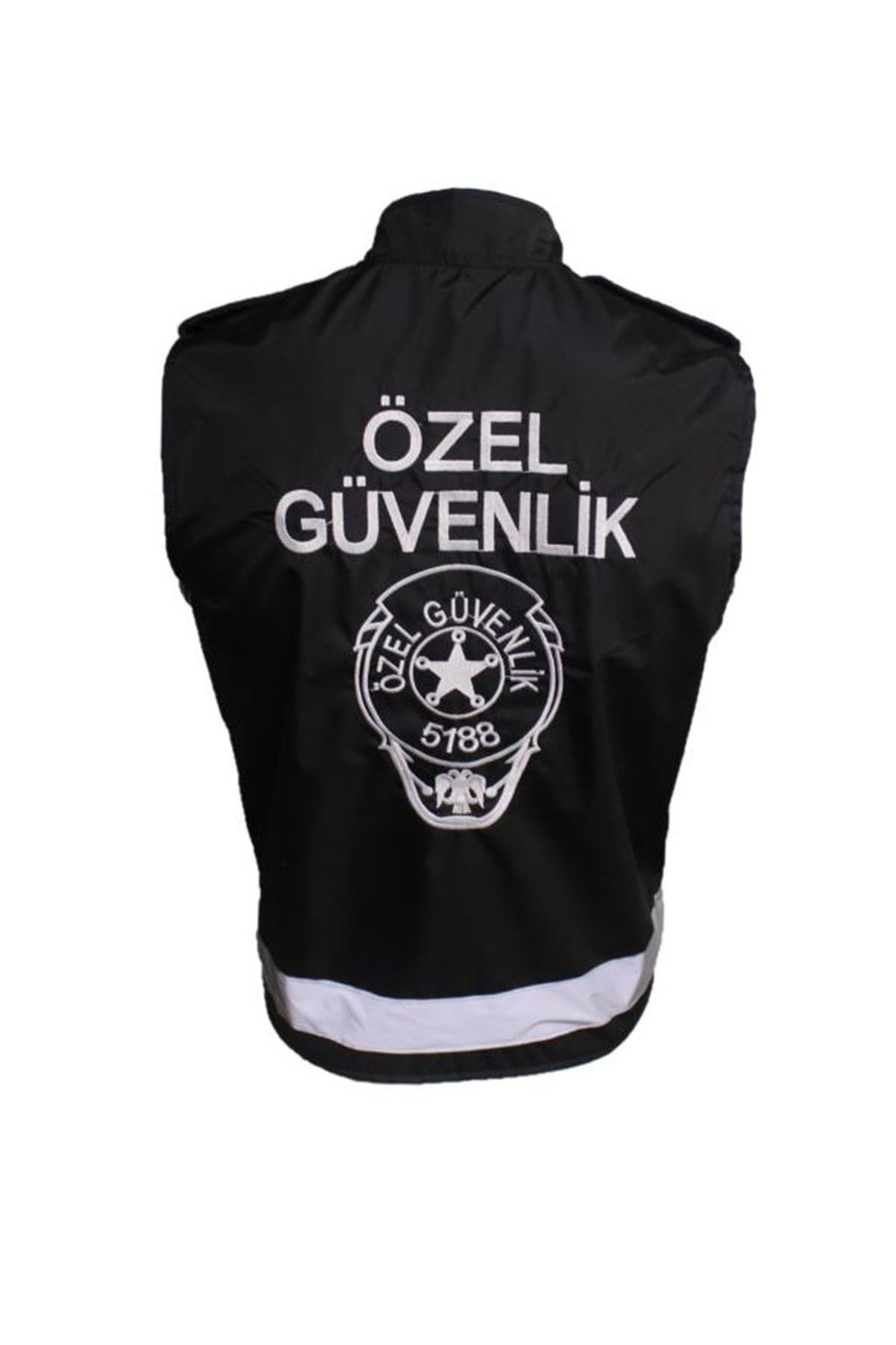 Özel Güvenlik Yeleği Reflektörlü Siyah