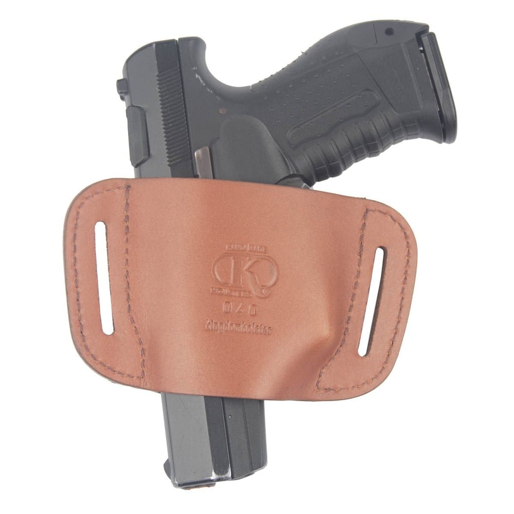 Perdeli Mini Kelebek Deri Tabanca Kılıfı Taba