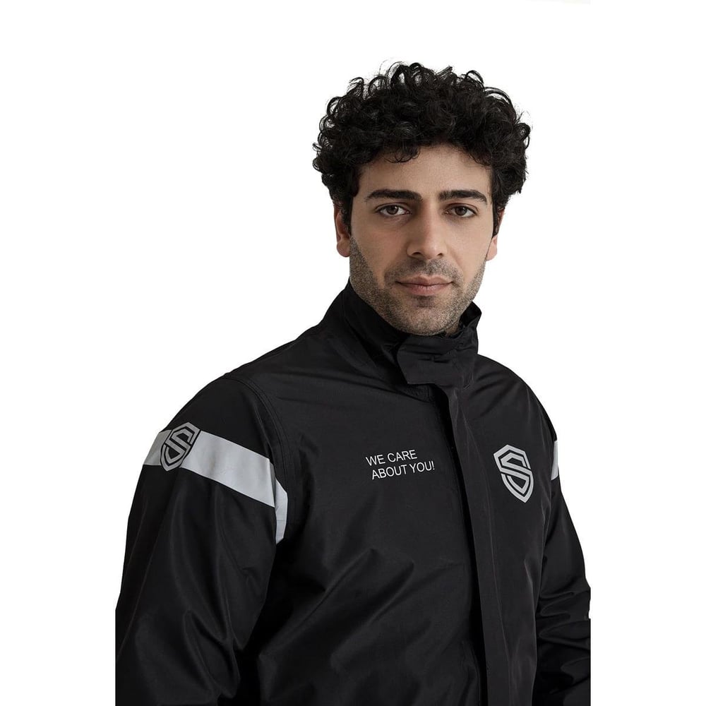 Peru Motosiklet Yağmurluk Üst Siyah