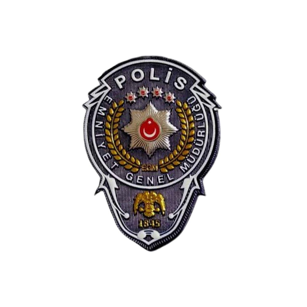 Polis Cüzdan Arması Yapışkanlı 3 Boyutlu