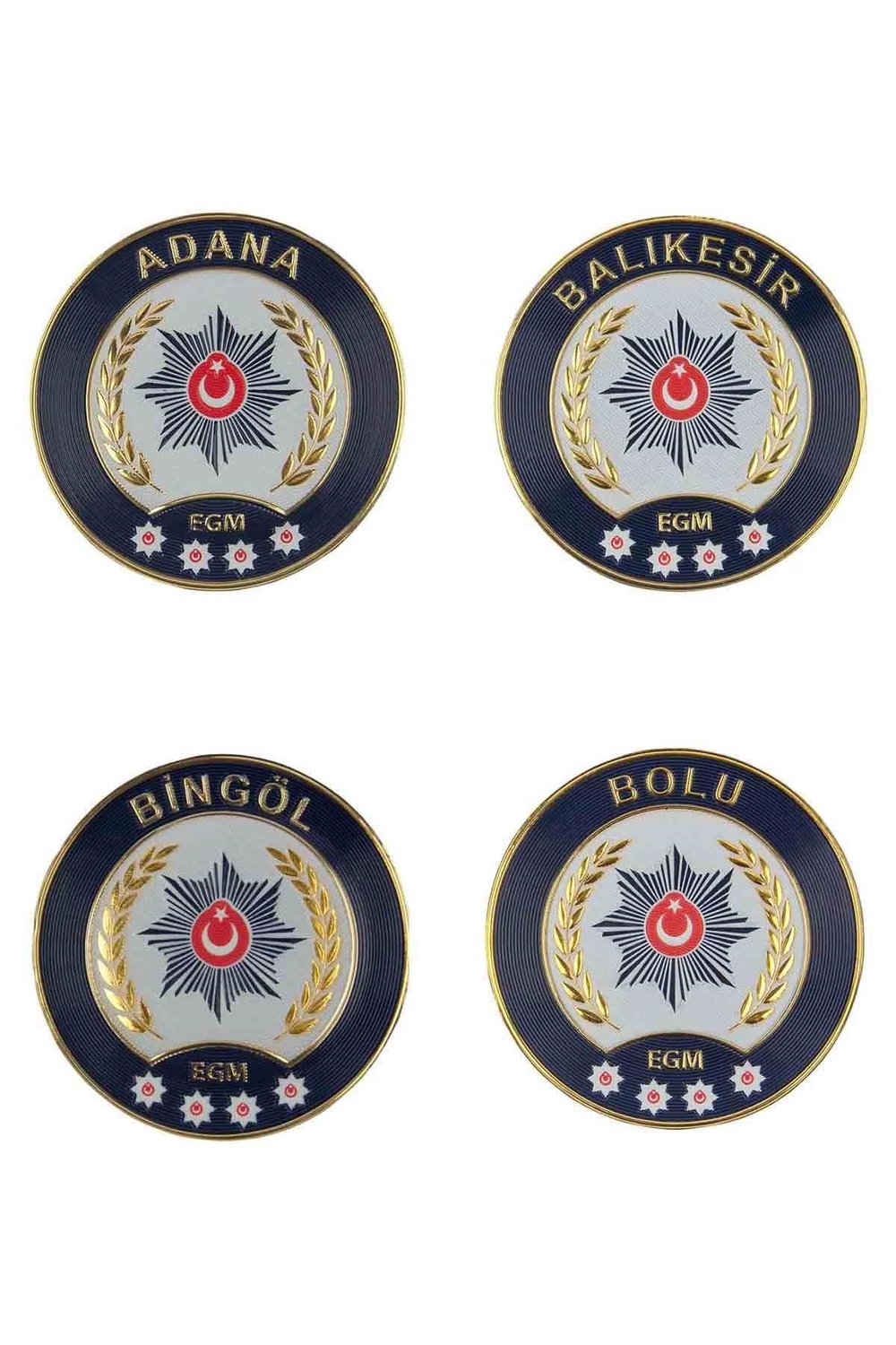 Polis İl Arması Yeni 3 Boyutlu Tüm İller