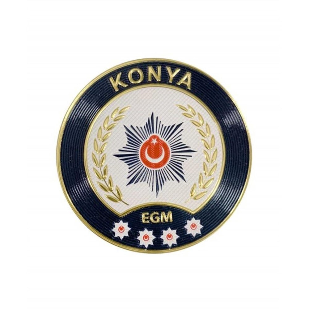 Polis Konya İl Arması Yeni 3 Boyutlu
